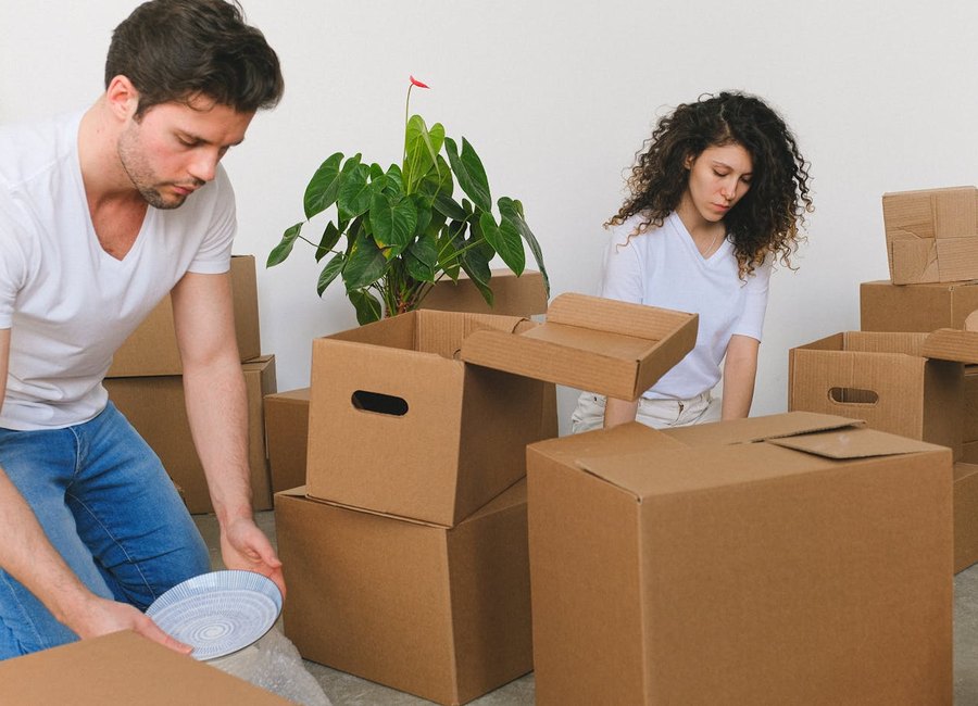 Best Bet Moving and Labor movers on a job in Greensboro